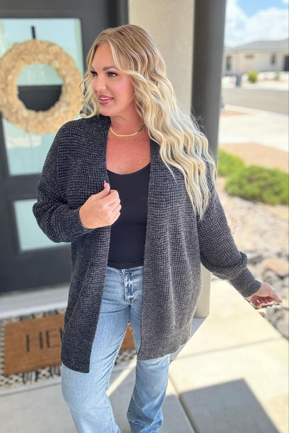 PREORDER: Contrast Trim Knit Cardigan in Four Colors