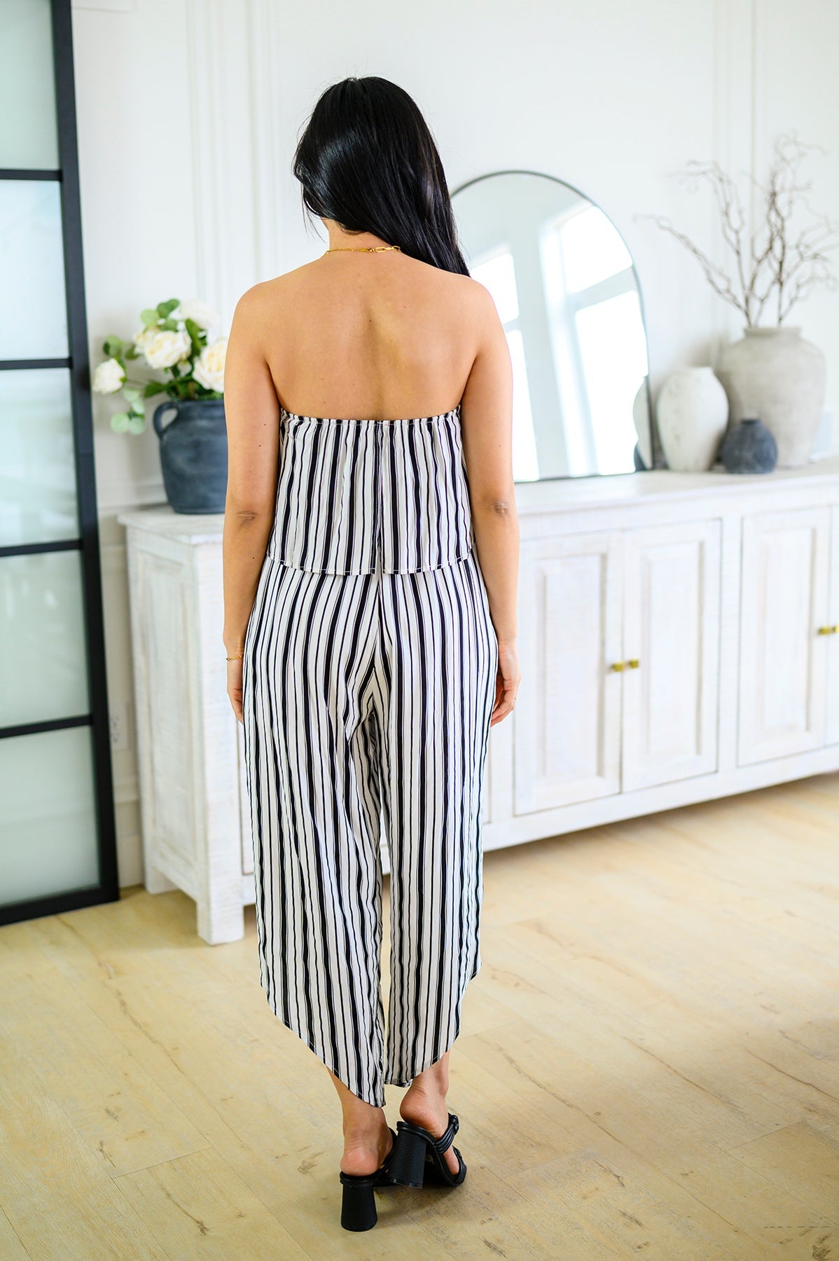 Modern Stripes Sleeveless Jumpsuit