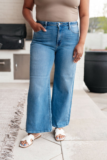 PREORDER: High Rise Wide Leg Jeans in Three Colors