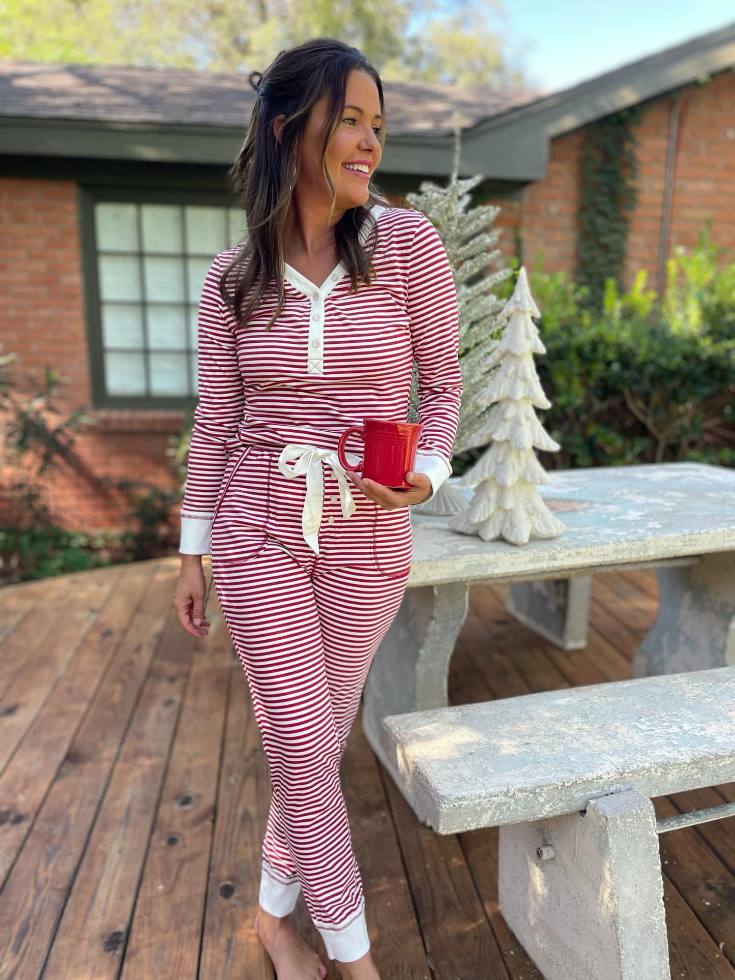 PREORDER: Candy Striped Pajama Pants Set