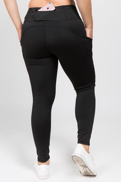 NEXSTEP Women's Workout Leggings | Back Zipper Pocket | Soft Stretch Fabric