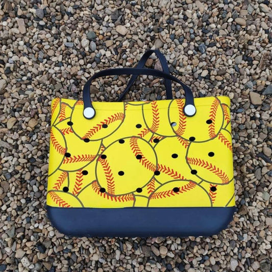 Softball inspired Bogg Bag